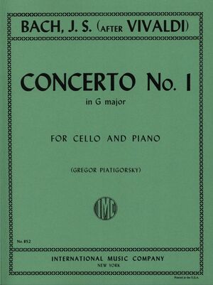 CONCERTO (concierto) NO.1 Gmaj IMC 852