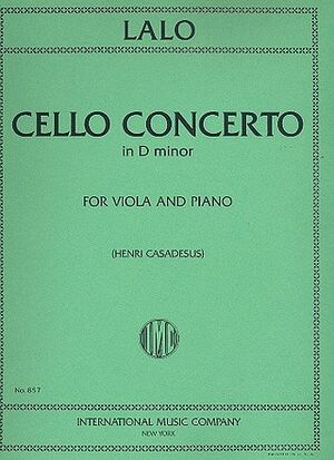 Cello Concerto (concierto Violonchelo) D minor IMC 857