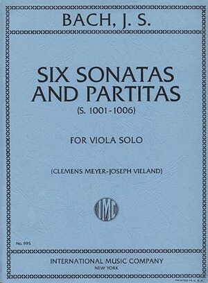 Six Sonatas and Partitas BWV1001-1006 FOR VIOLIN SOLO