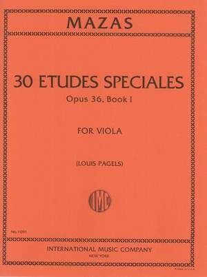 Etudes (estudios) Speciales Book 1 op.36 IMC 1091
