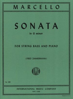 SONATA G MiNOR FOR STRING BASS AND PIANO