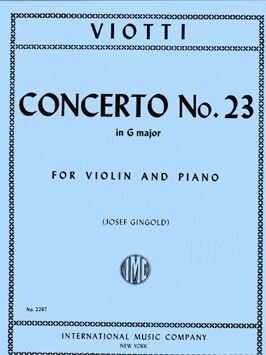 Violin Concerto No.23 G major IMC 2267