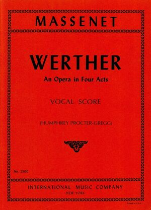Werther Vocal Score IMC 2500