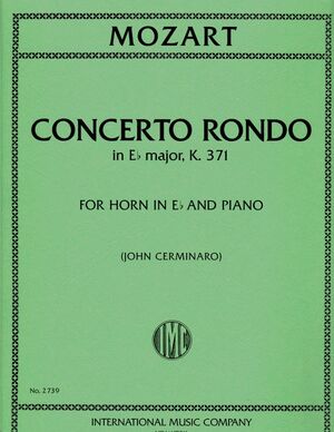 CONCERT (concierto) RONDO in Eb Major. K371 IMC 2739