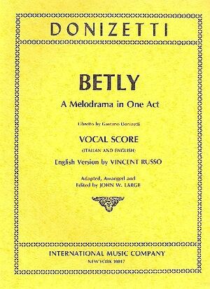 Betly Vocal Score IMC 2828