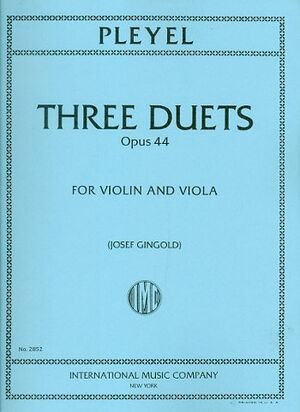 Three Duets op. 44 IMC 2852