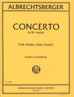 Concerto B flat major IMC 3085