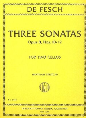 Three Sonatas Op. 8 No. 10/12 IMC 3442