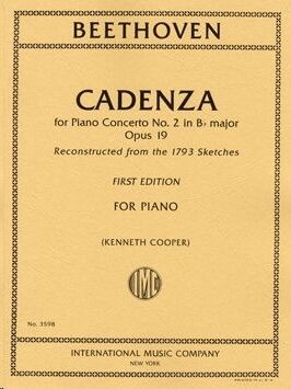 Cadenza for Piano Concerto (concierto) No.2 Op.19 IMC 3598