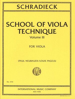 School of Viola Technique Volume 3 IMC 3731