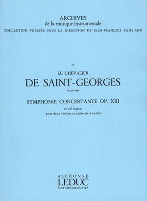 Symphonie (sinfonía) concertante in G major