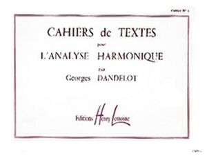 Cahiers de textes L'analyse harmonique Vol.1