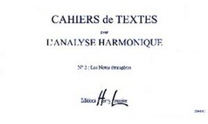 Cahiers de textes L'analyse harmonique Vol.2