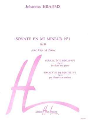 Sonate (sonata) nø1 en mi min. Op.38