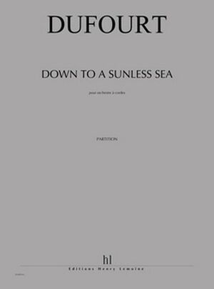Down to a sunless sea