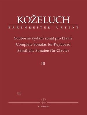 Samtliche Sonaten (sonatas) fur Clavier III