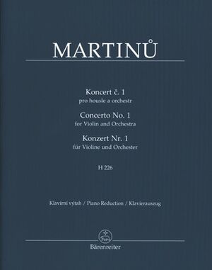 Concerto (concierto) for Violin and Orchestra no. 1 H 226