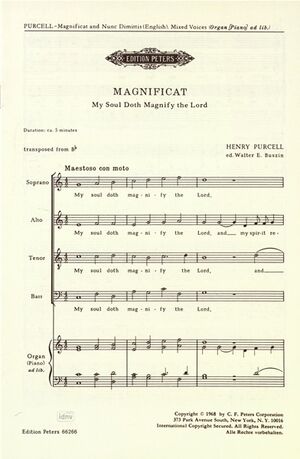 Magnificat: My soul doth magnify the Lord