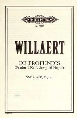 De Profundis (Psalm 129: A Song of Hope)