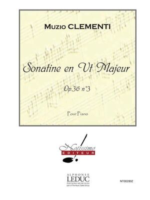 Sonatine (sonatina) En Ut Majeur Op36 N01