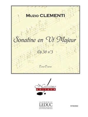 Sonatine (sonatina) En Ut Majeur Op36 N03