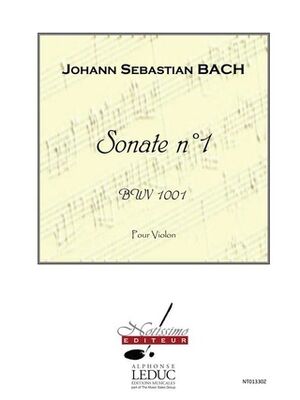 Sonate (sonata) N01 Bwv1001