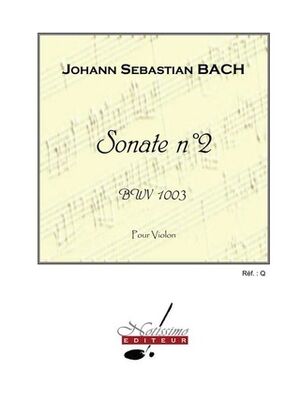 Sonate (sonata) N02 Bwv1003